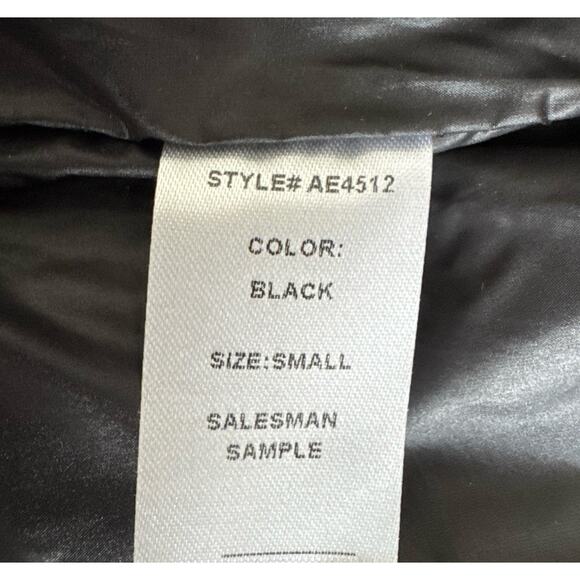 Sadie & Sage Black Puffer Black Jacket Women’s Small NWTs Fits Up To A Large - Picture 6 of 7